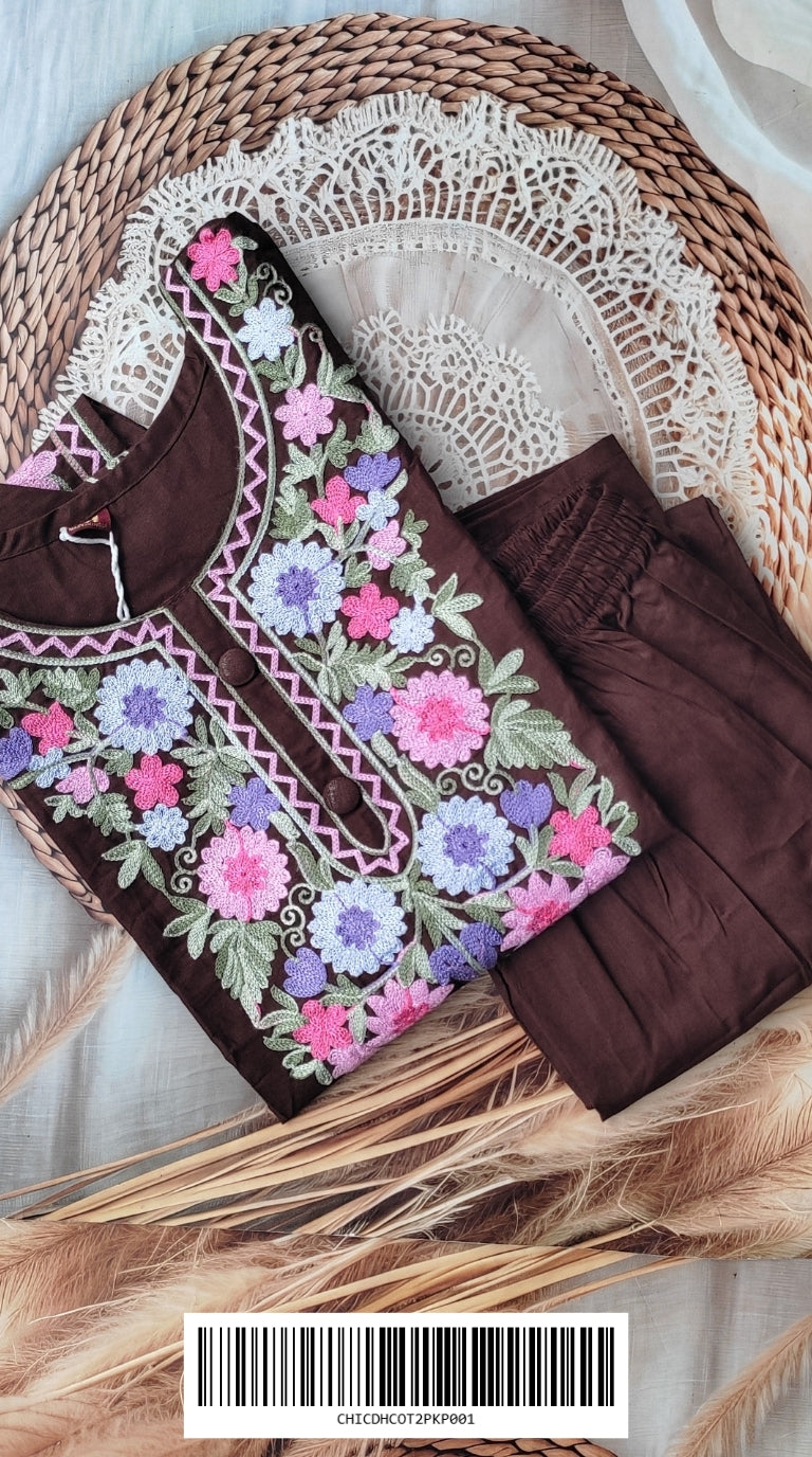 Chikankari Kurti Sets CHICDHCOT2PKP001
