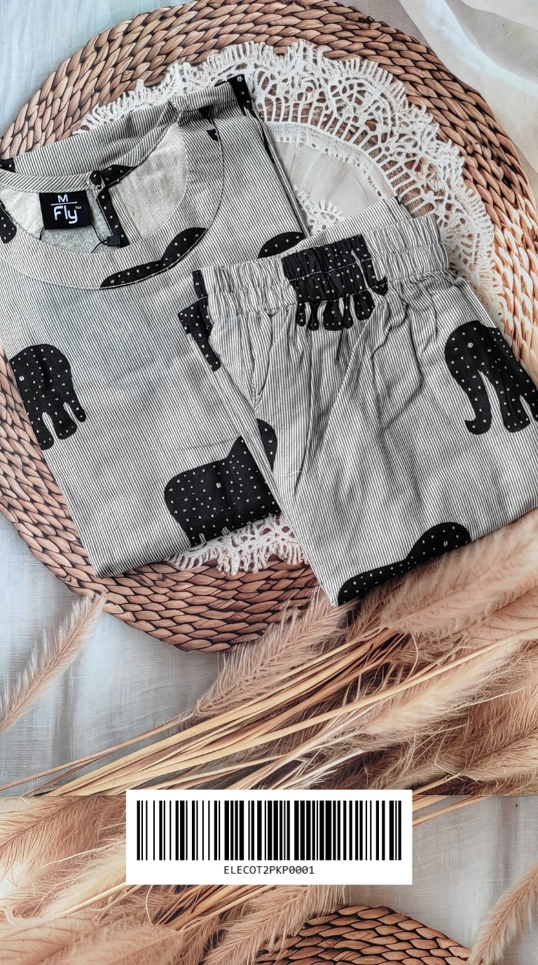 Elephant Design 2Piece : Cotton : ELECOT2PKP0001