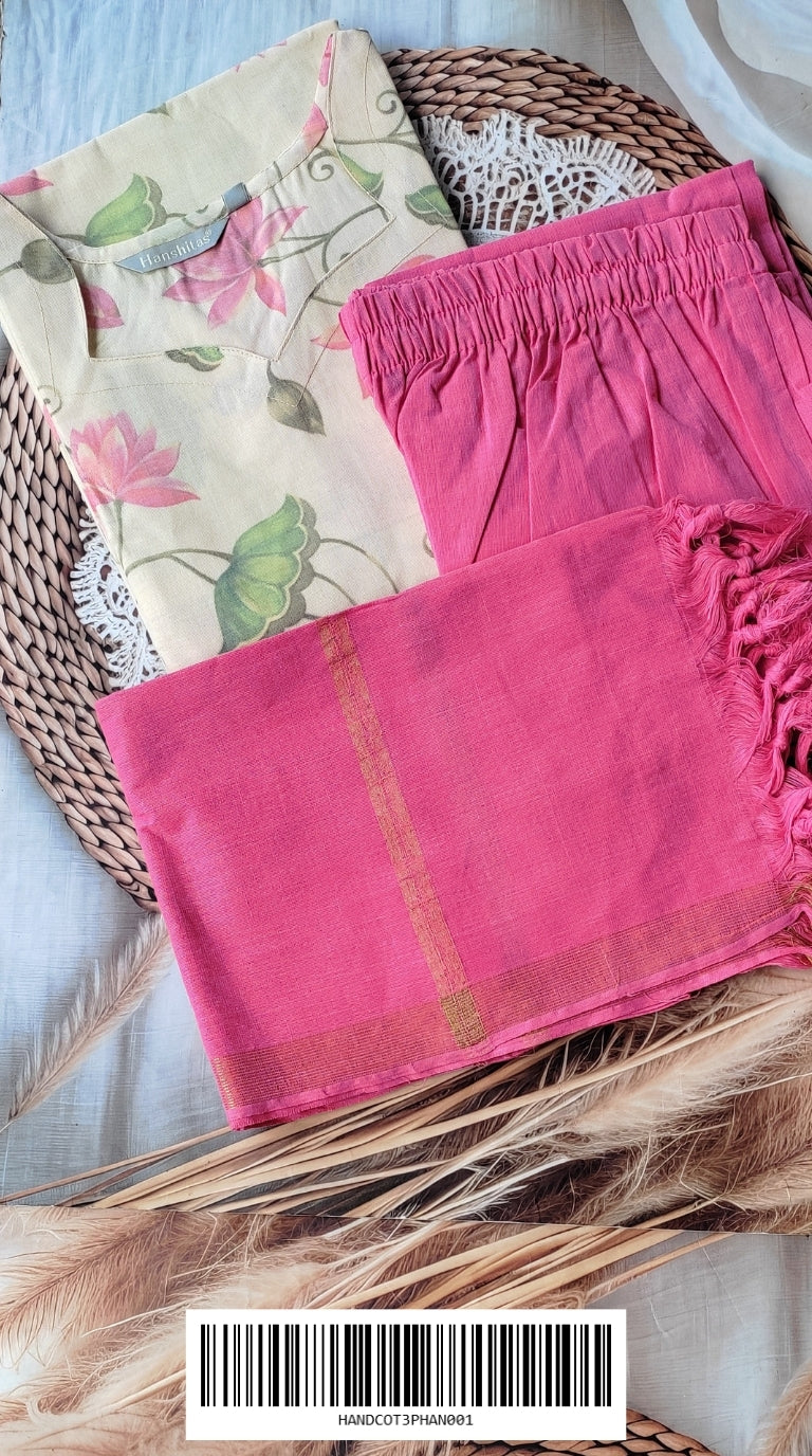Handloom Cotton 3-Piece Sets (WITH LINING) HANDCOT3PHAN001