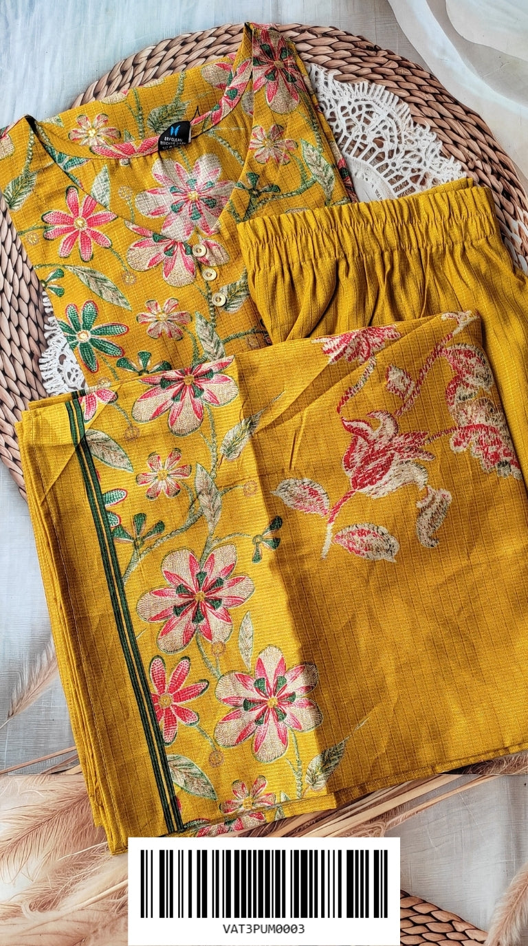 Vatican Silk 3 Piece Sets VAT3PUM0003