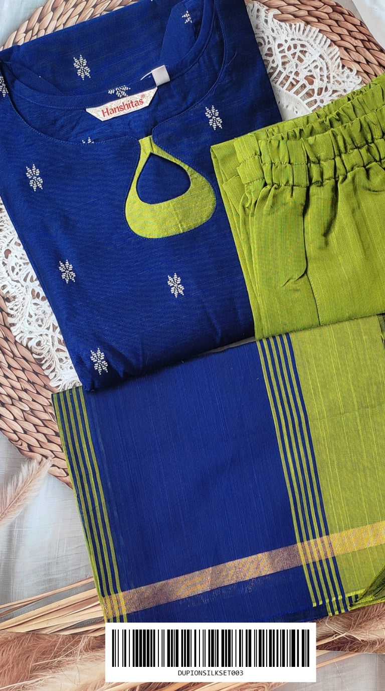 Dupion Raw Silk Ethnic Sets (With Cotton Lining) DUPIONSILKSET003