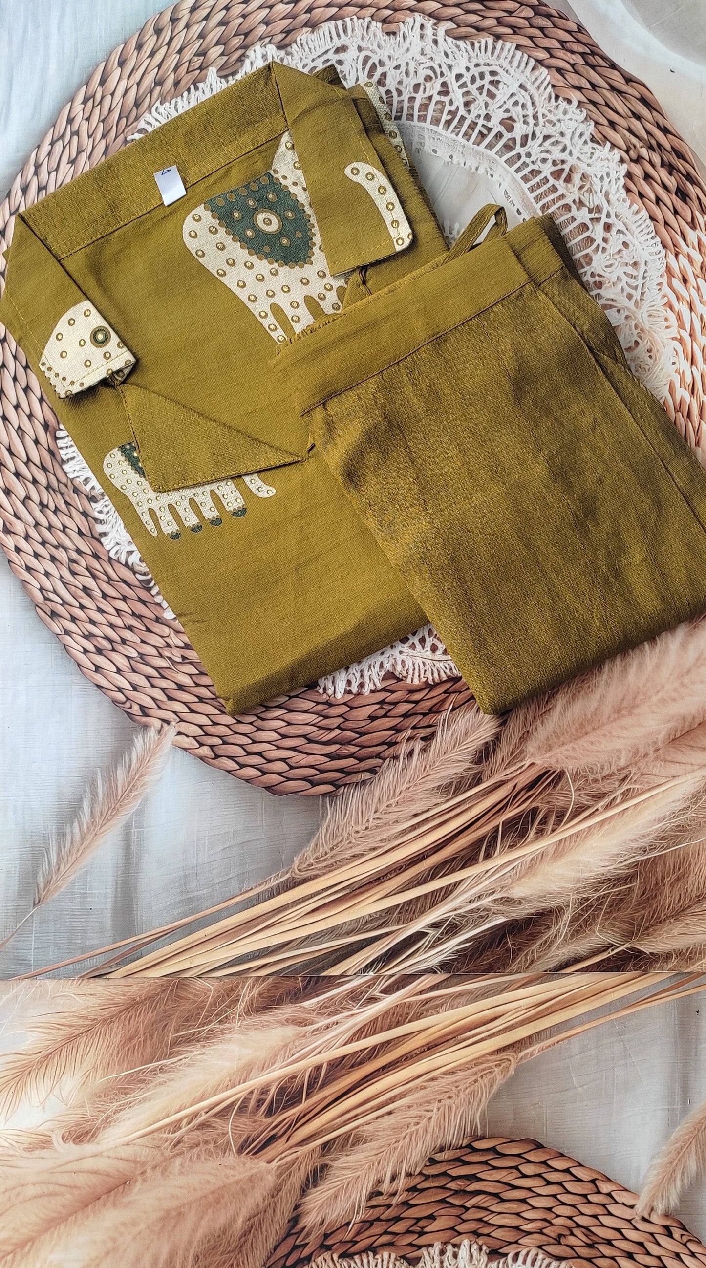 Elephant Design 2Piece (Kurti & Pant) ELE2PKP00002