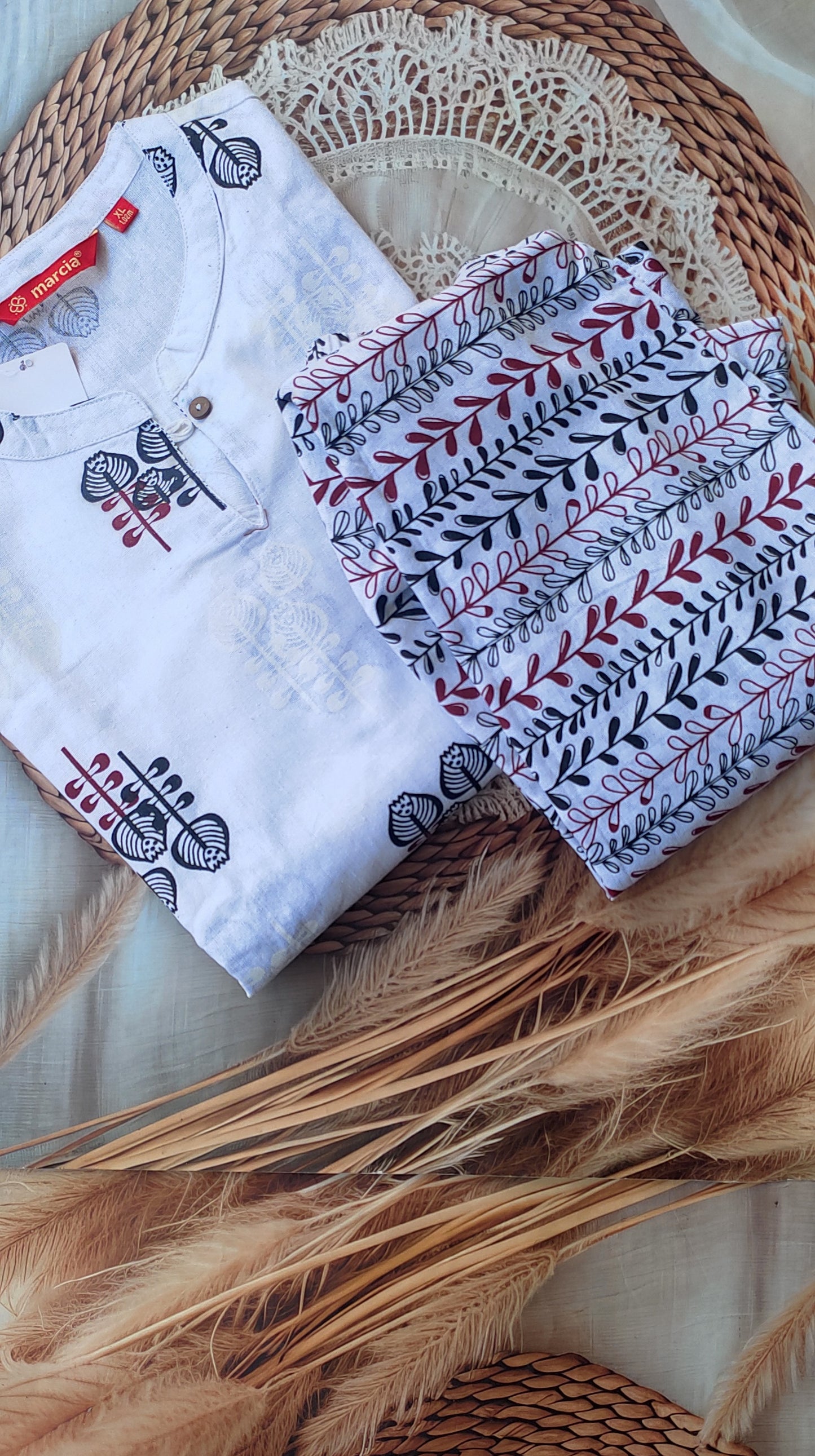 Khadi Cotton 2Piece (Kurti & Pant) KHCOT2PKP00008