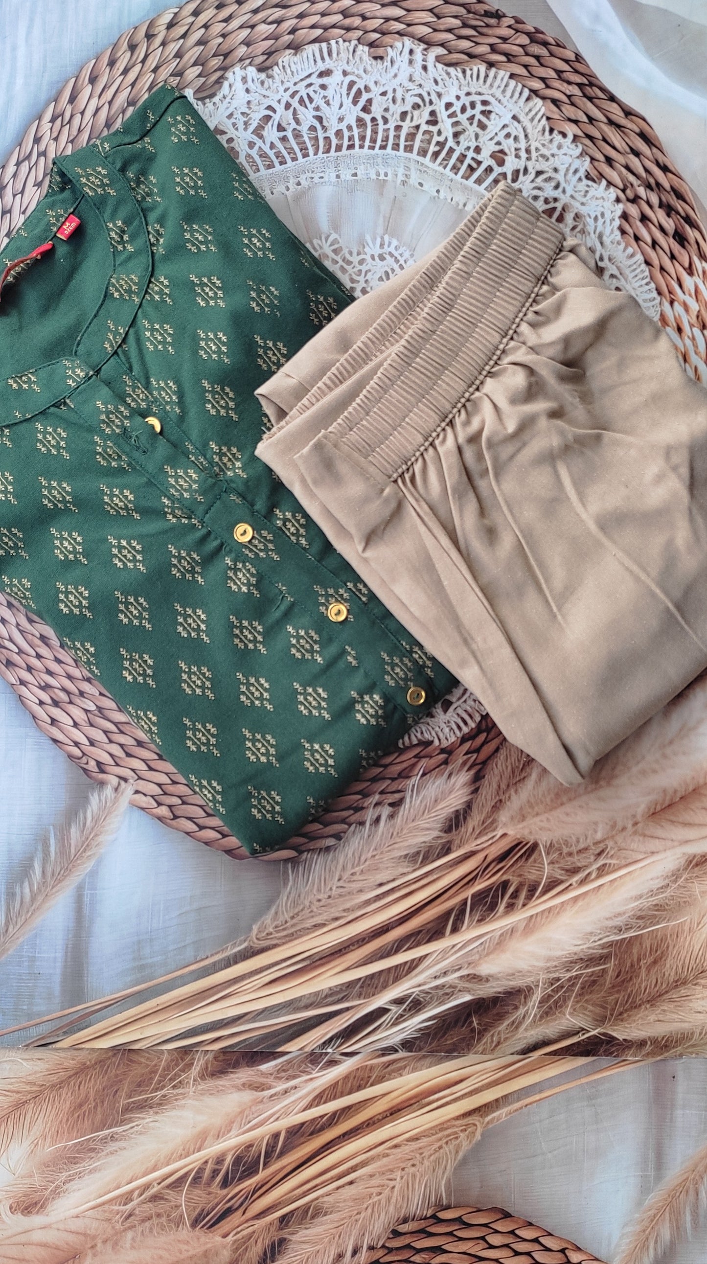 Khadi Cotton 2Piece (Kurti & Pant) KHCOT2PKP00009