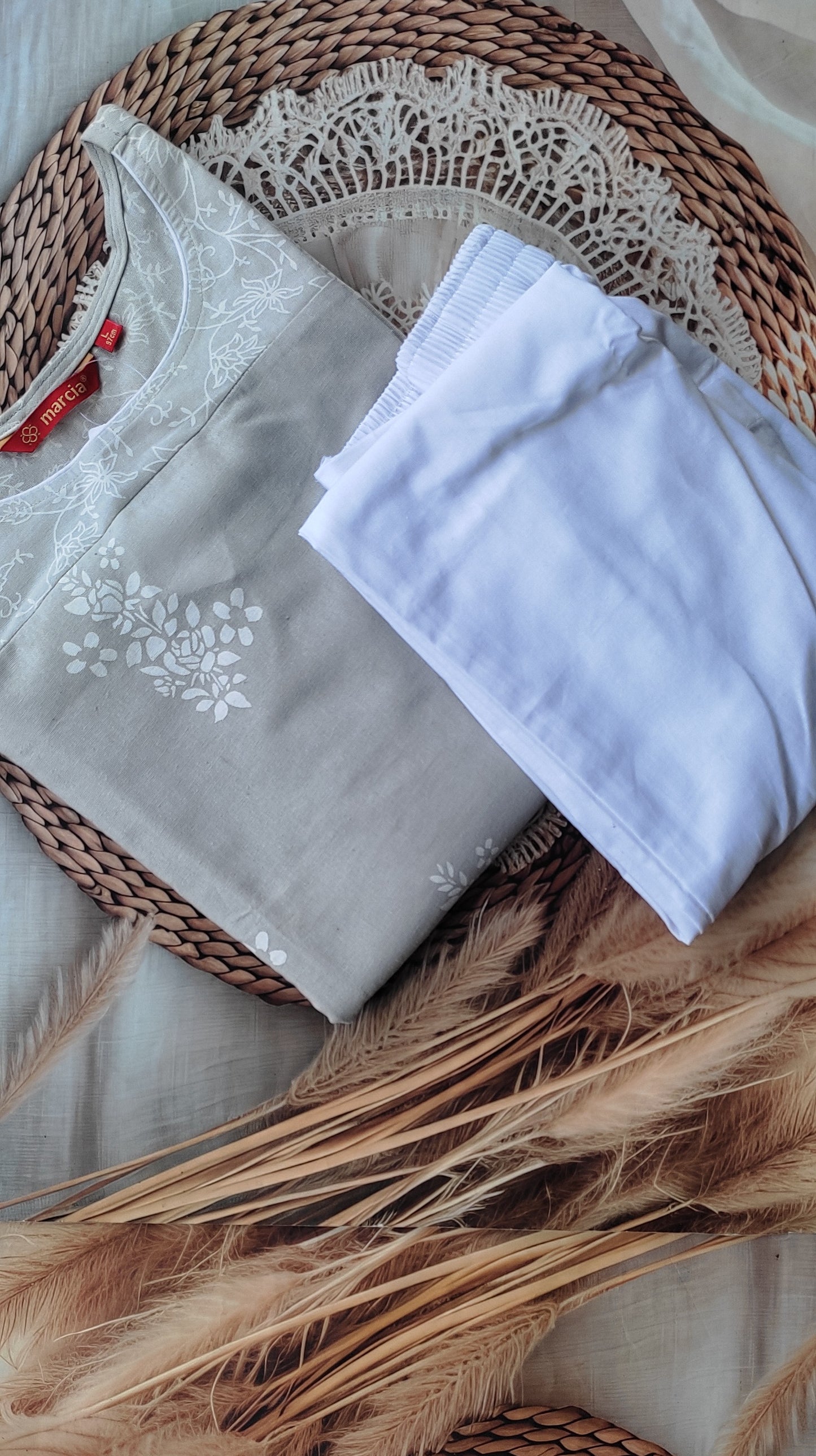 Khadi Cotton 2Piece (Kurti & Pant) KHCOT2PKP00011