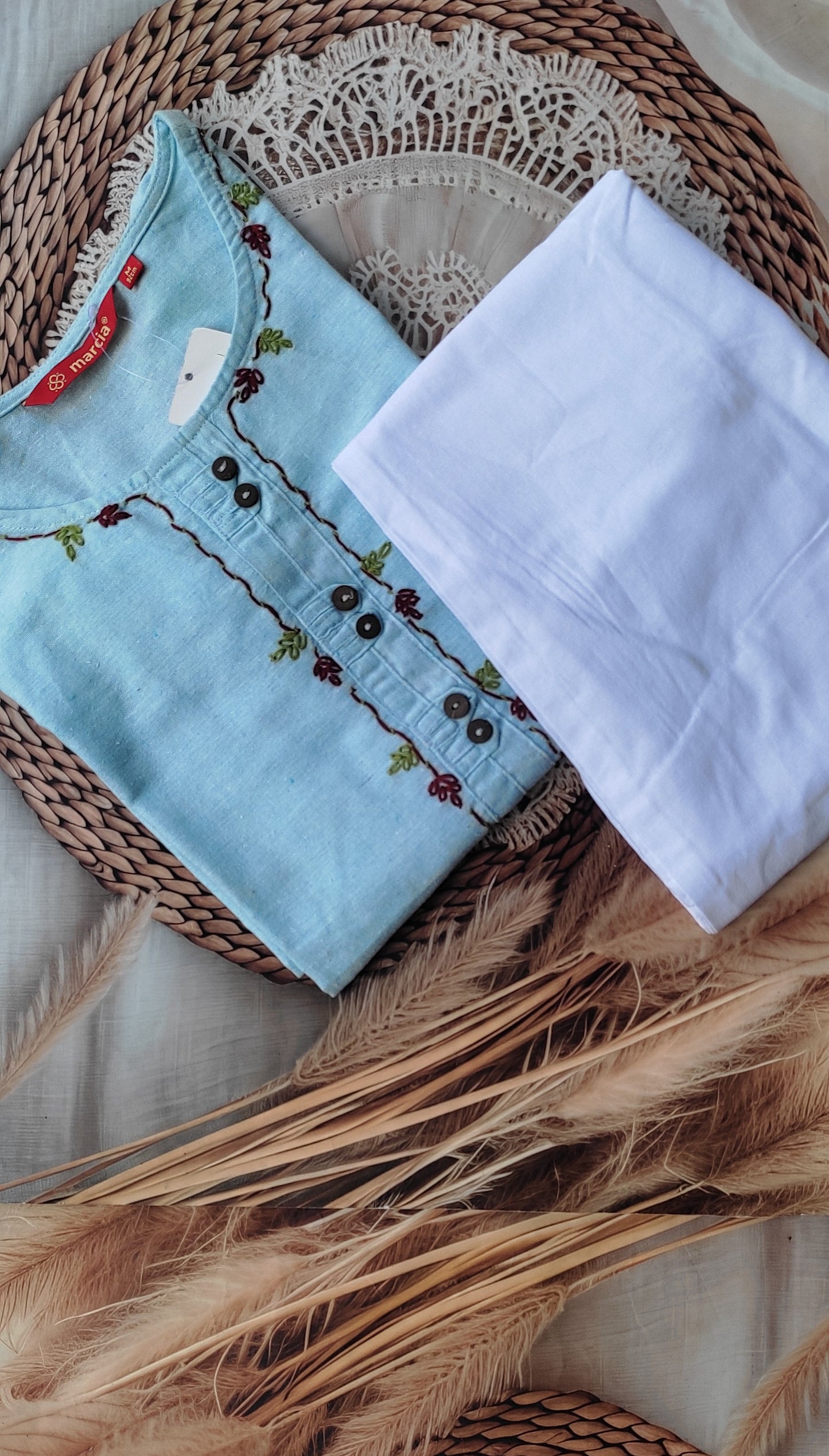 Khadi Cotton 2Piece (Kurti & Pant) KHCOT2PKP00013