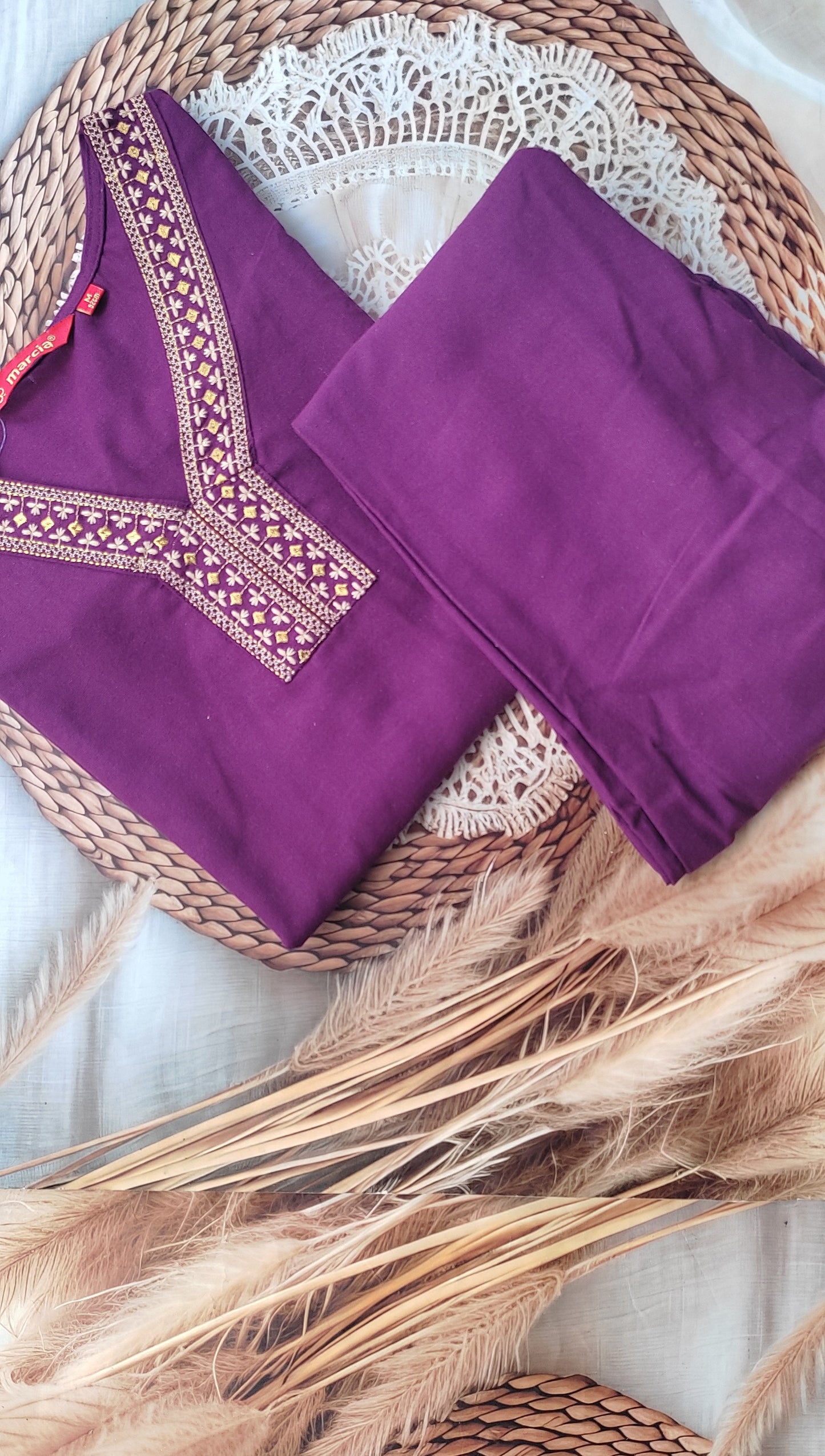 Khadi Cotton 2Piece (Kurti & Pant) KHCOT2PKP00017