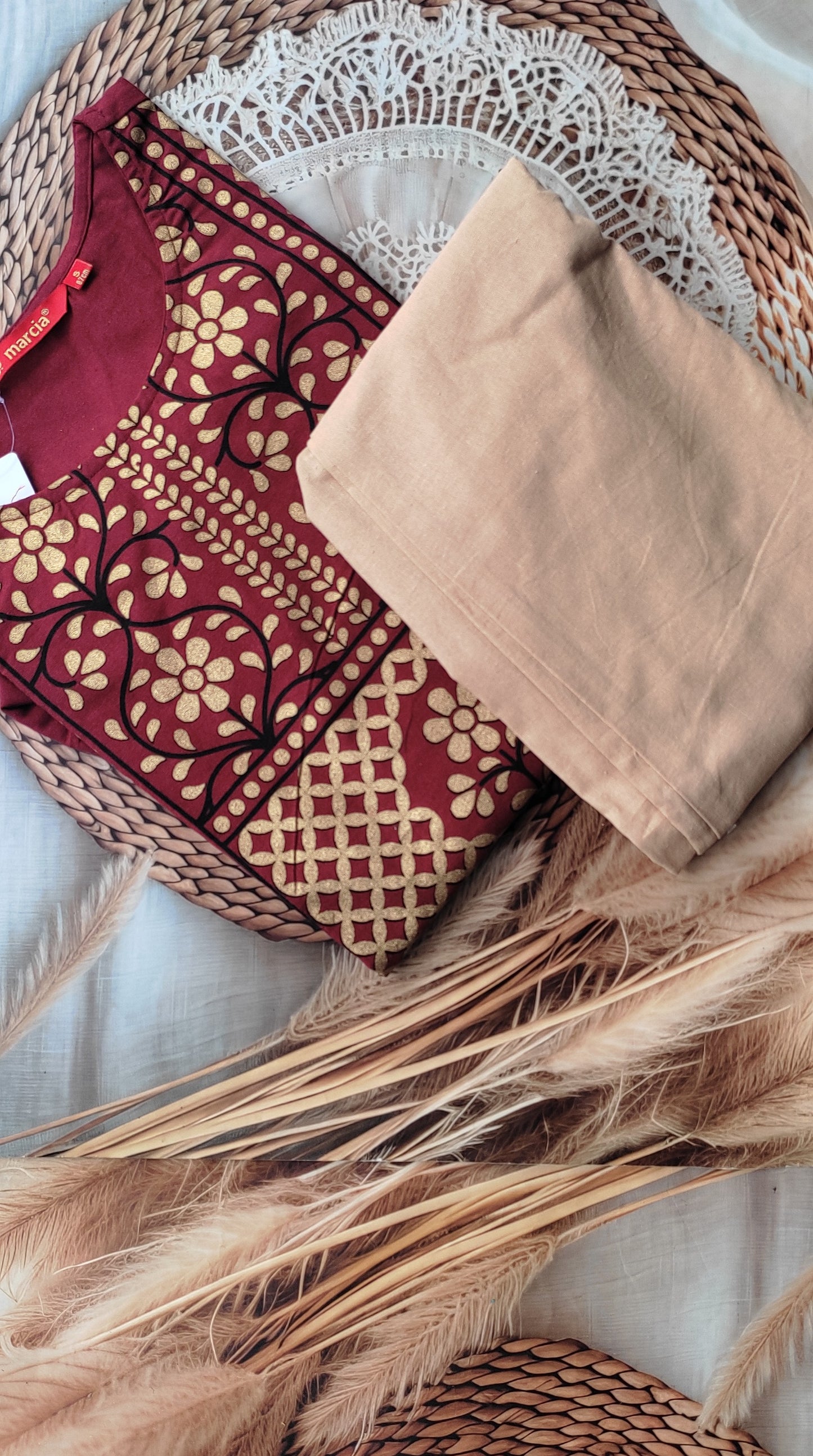 Khadi Cotton 2Piece (Kurti & Pant) KHCOT2PKP00025