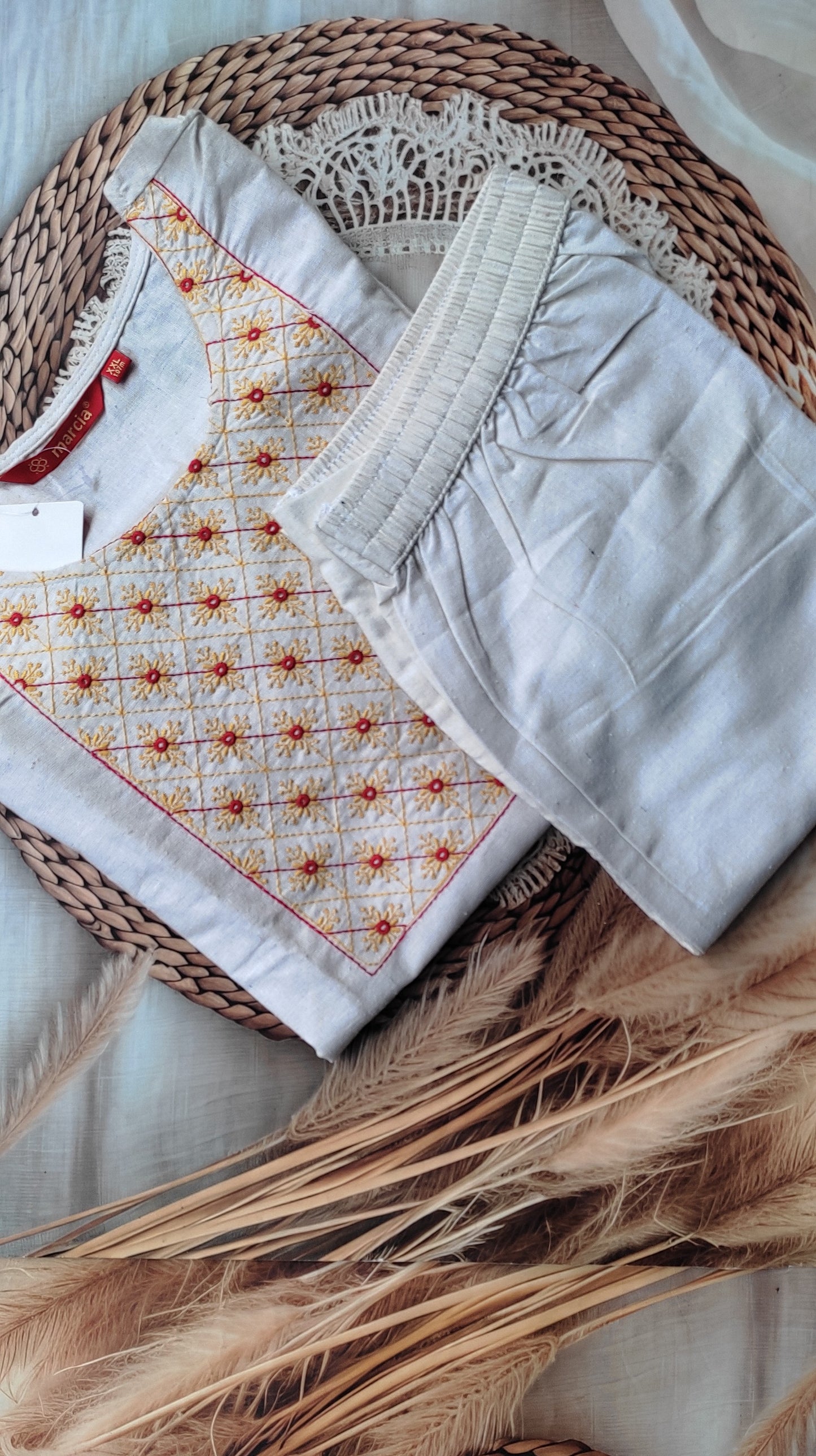 Khadi Cotton 2Piece (Kurti & Pant) KHCOT2PKP00032