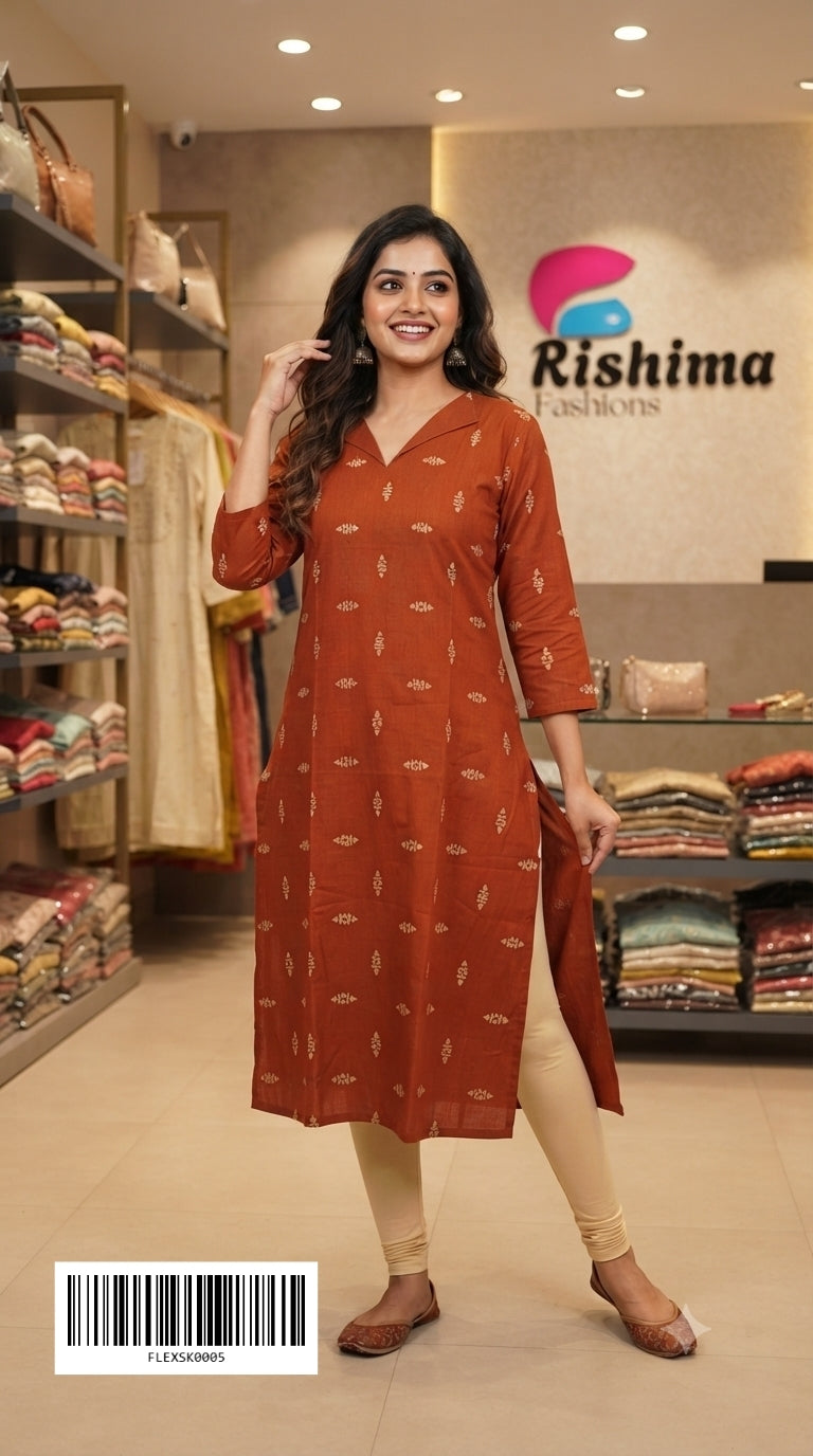 Flex Cotton Kurtis FLEXSK0005