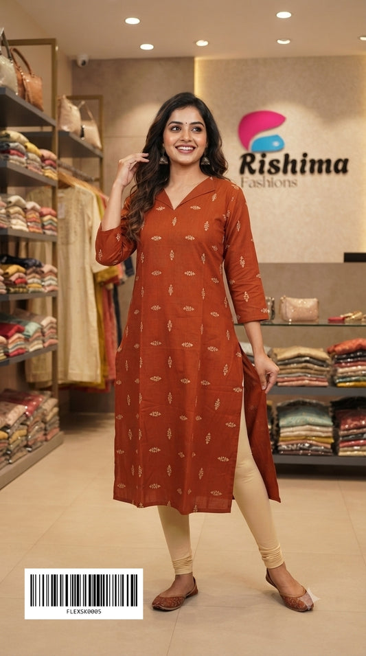 Flex Cotton Kurtis FLEXSK0005