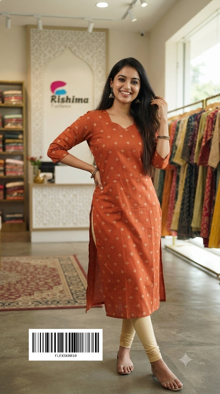 Flex Cotton Kurtis FLEXSK0010