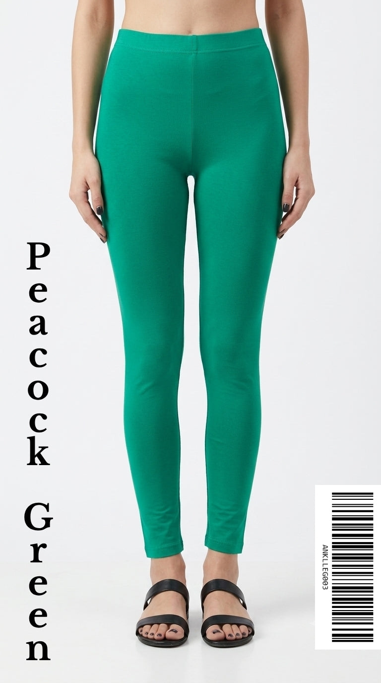 Ankle Leggings [Color PEACOCK GREEN]ANKLLEG003