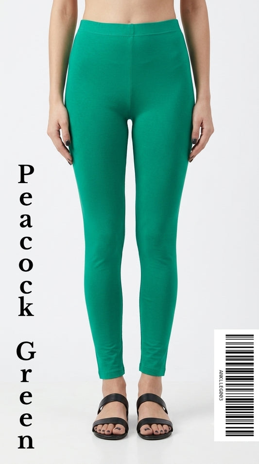 Ankle Leggings [Color PEACOCK GREEN]ANKLLEG003