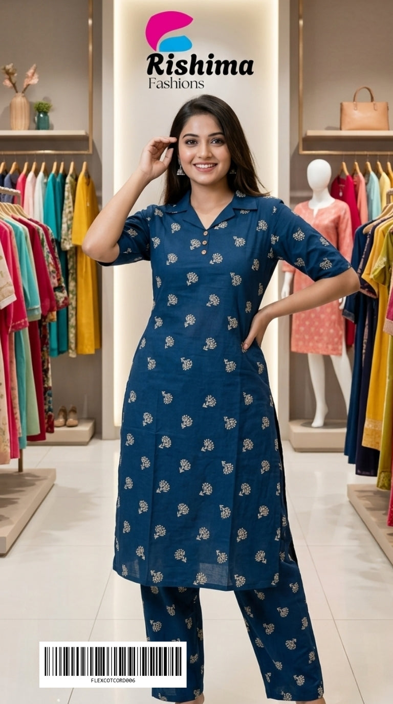 Flex Cotton Co Ord Sets  FLEXCOTCORD006