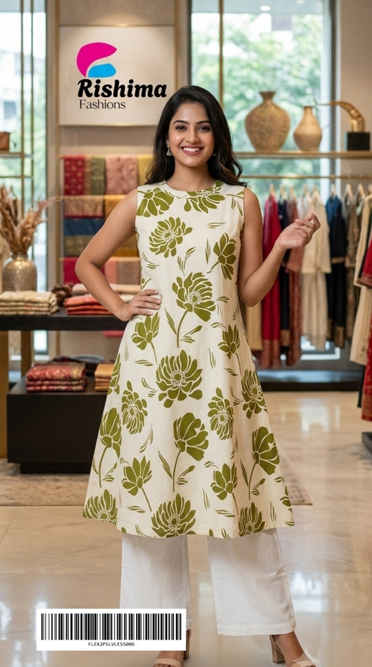 Flex Cotton Co Ord Sets FLEX2PSLVLESS006