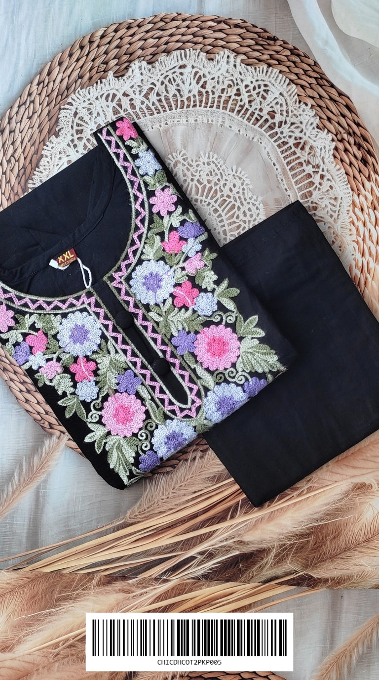 Chikankari Kurti Sets CHICDHCOT2PKP005