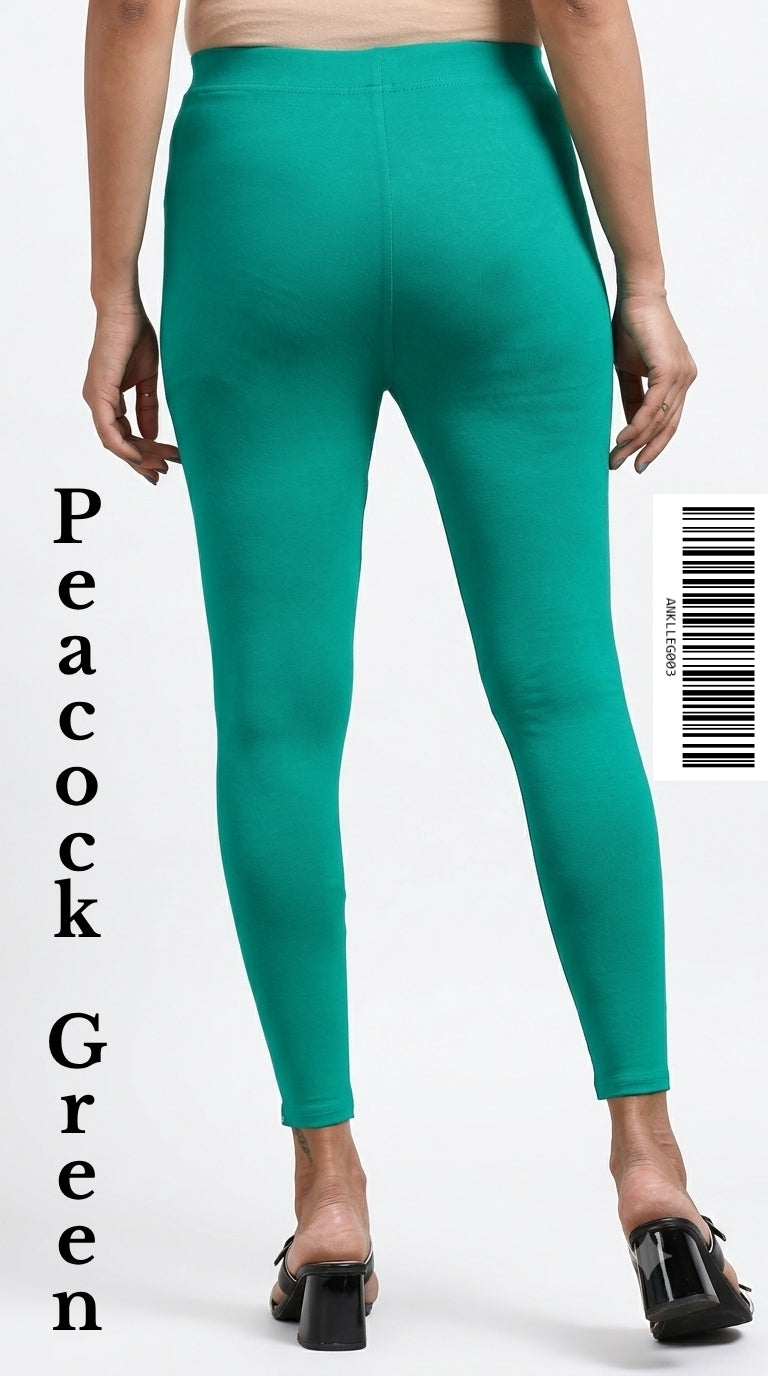 Ankle Leggings [Color PEACOCK GREEN]ANKLLEG003