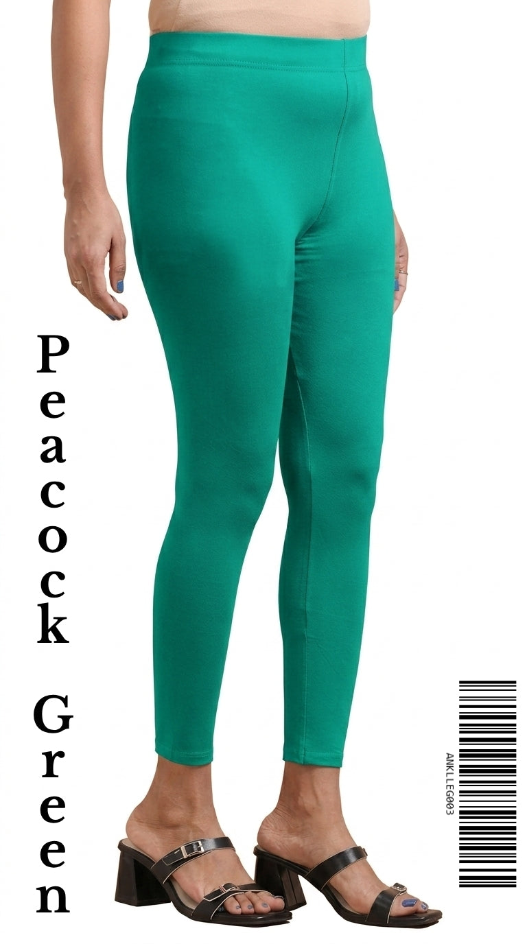 Ankle Leggings [Color PEACOCK GREEN]ANKLLEG003