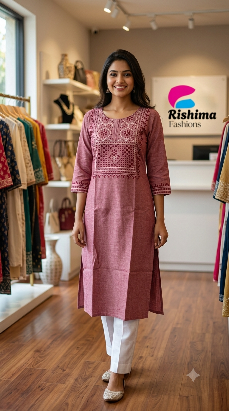 Khadi Cotton 2Piece (Kurti & Pant) KHCOT2PKP00005