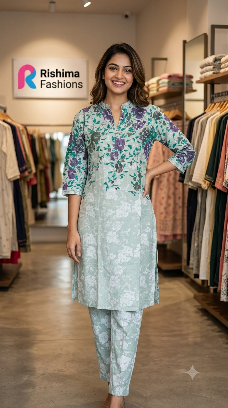 Khadi Cotton 2Piece (Kurti & Pant) KHCOT2PKP00019