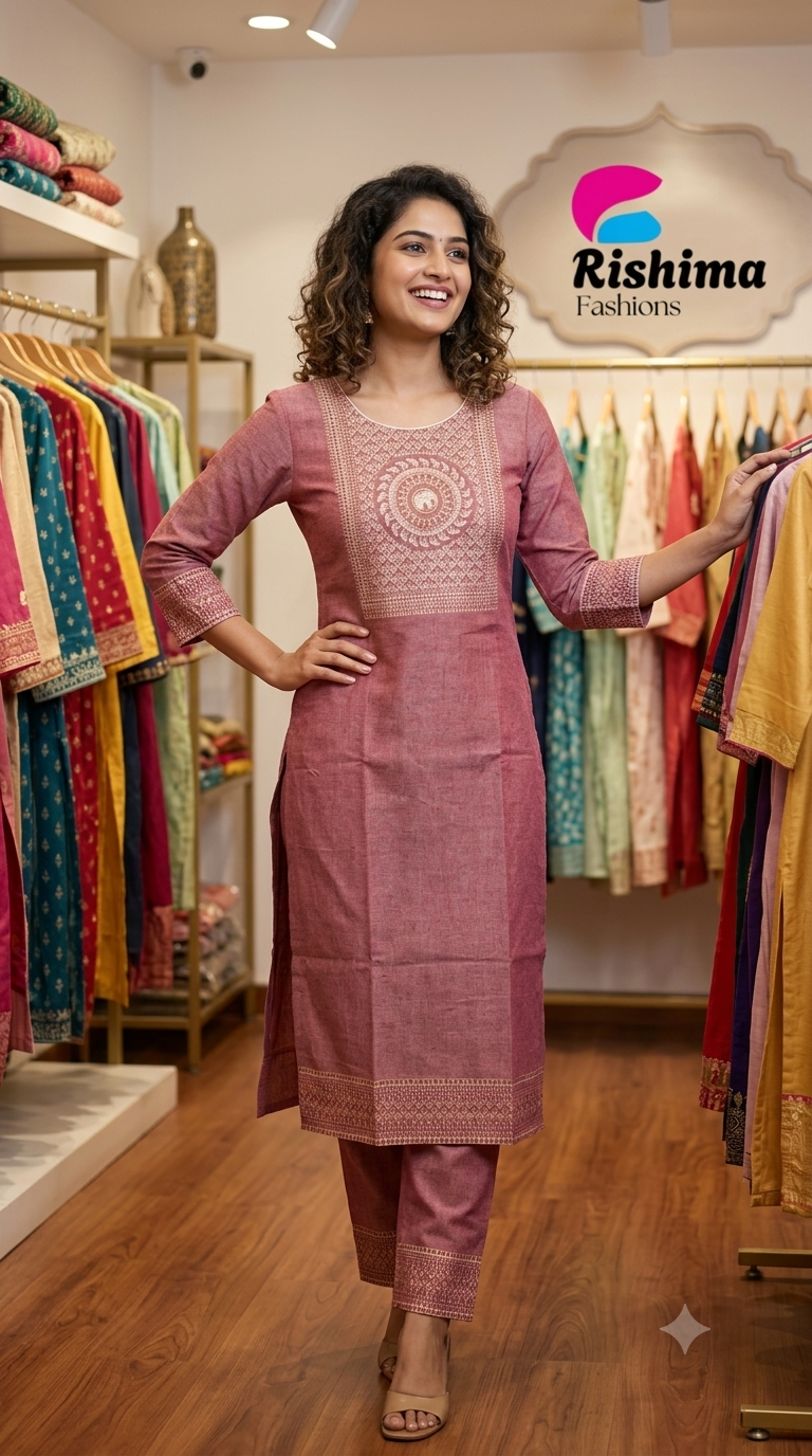 Khadi Cotton 2Piece (Kurti & Pant) KHCOT2PKP00030