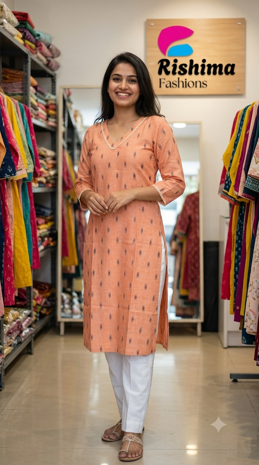 Khadi Cotton 2Piece (Kurti & Pant) KHCOT2PKP00004