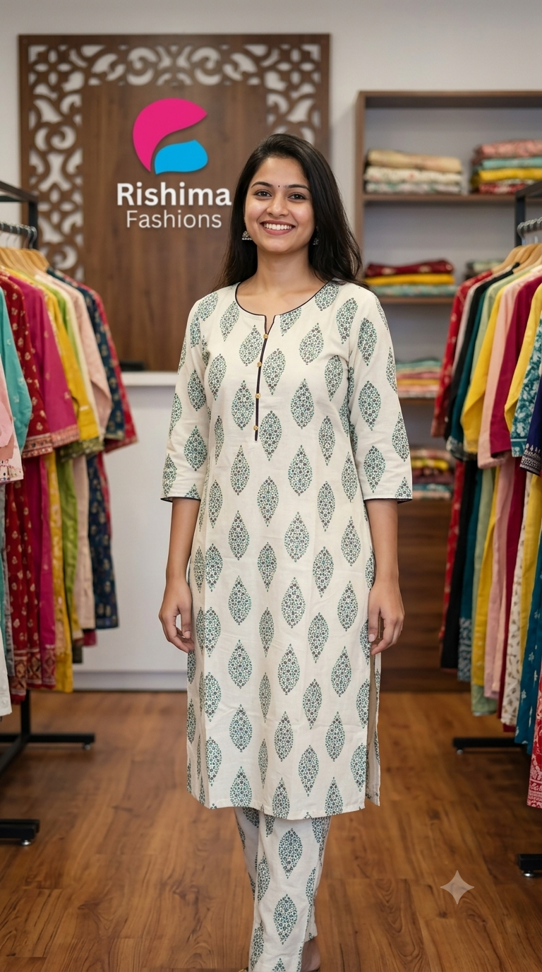 Khadi Cotton 2Piece (Kurti & Pant) KHCOT2PKP00026