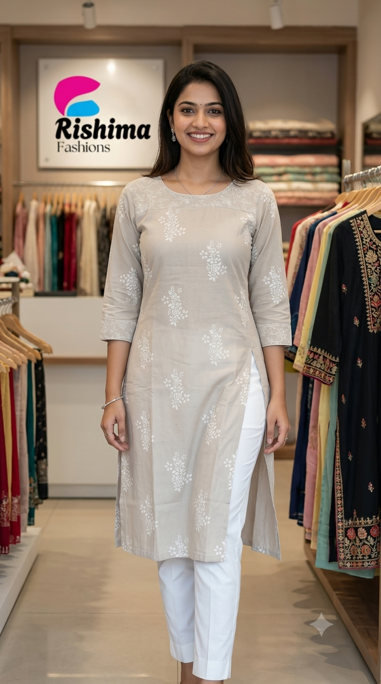 Khadi Cotton 2Piece (Kurti & Pant) KHCOT2PKP00011