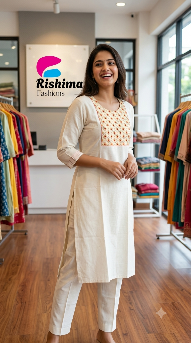 Khadi Cotton 2Piece (Kurti & Pant) KHCOT2PKP00032
