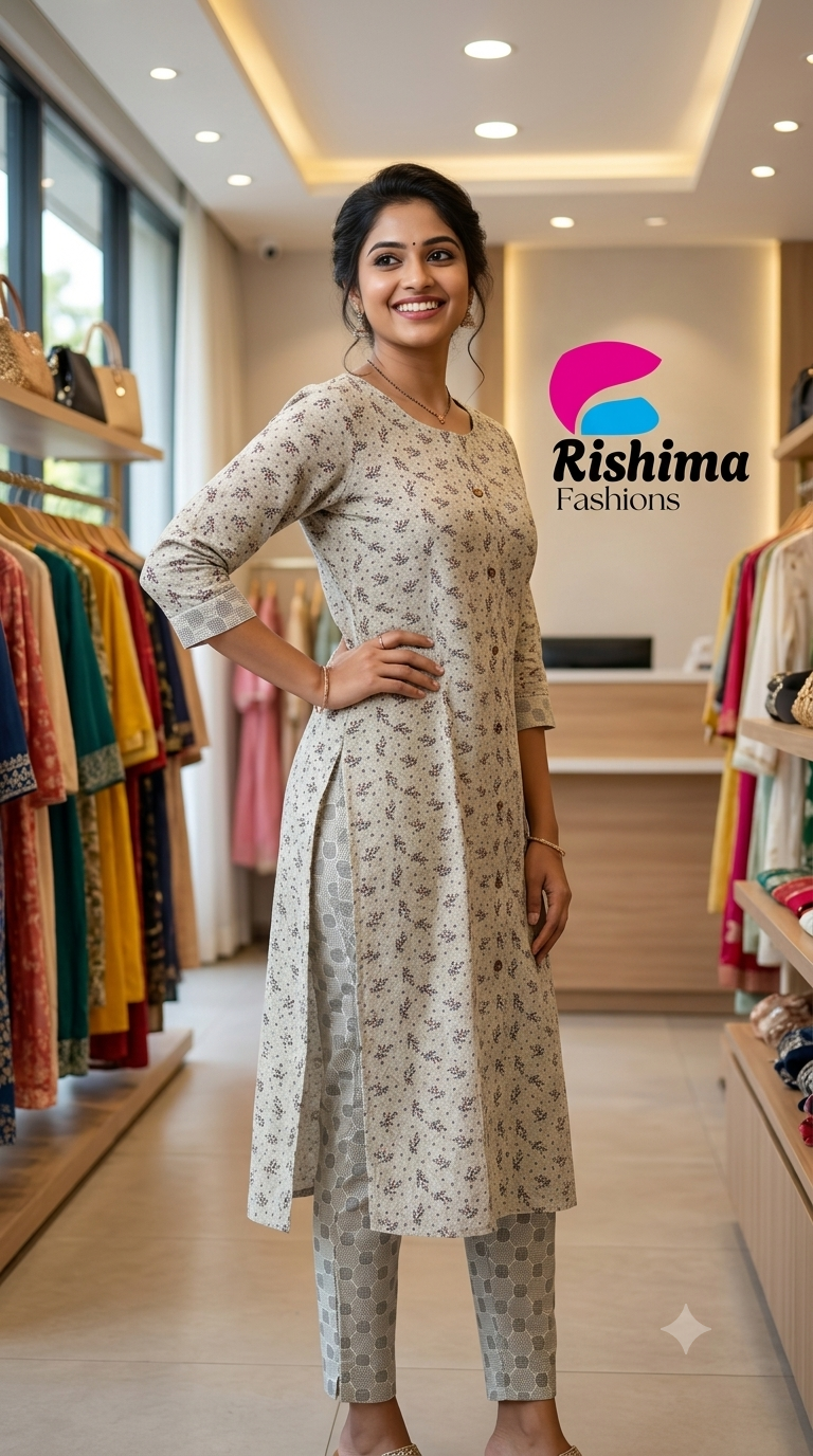 Khadi Cotton 2Piece (Kurti & Pant) KHCOT2PKP00031