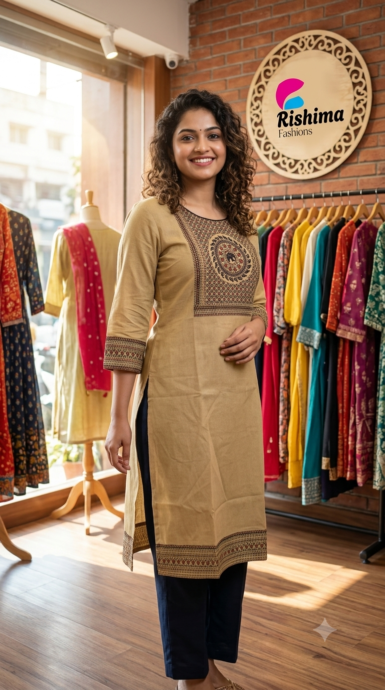 Khadi Cotton 2Piece (Kurti & Pant) KHCOT2PKP00020