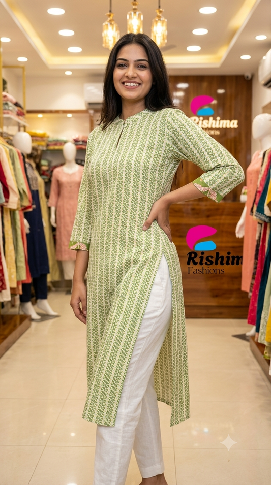 Khadi Cotton 2Piece (Kurti & Pant) KHCOT2PKP00018
