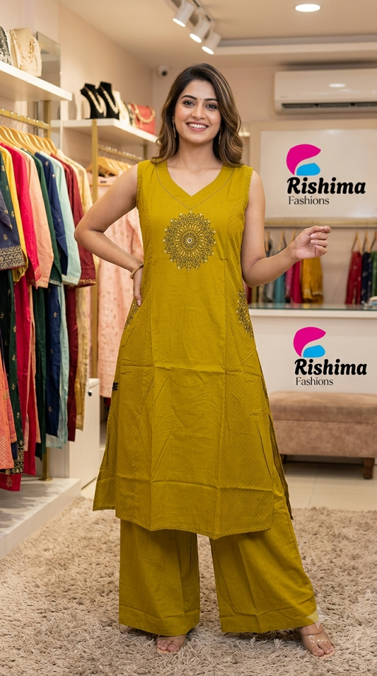 Cotton Sets 2Piece (Kurti & Pant) CTS2KP00007