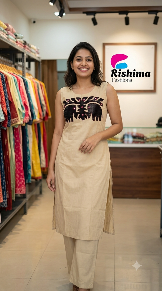 Cotton Sets 2Piece (Kurti & Pant) CTS2KP00002