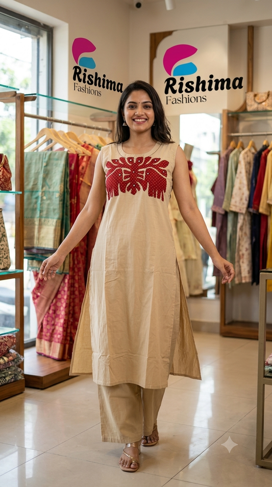 Cotton Sets 2Piece (Kurti & Pant) CTS2KP00001