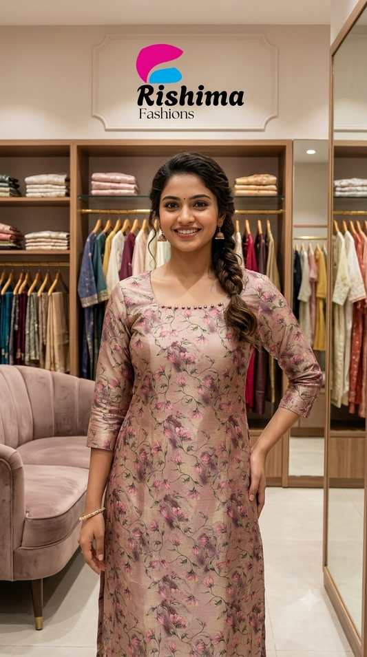 Russian Silk Kurti (With LINING) RUSLKLIN1K00005