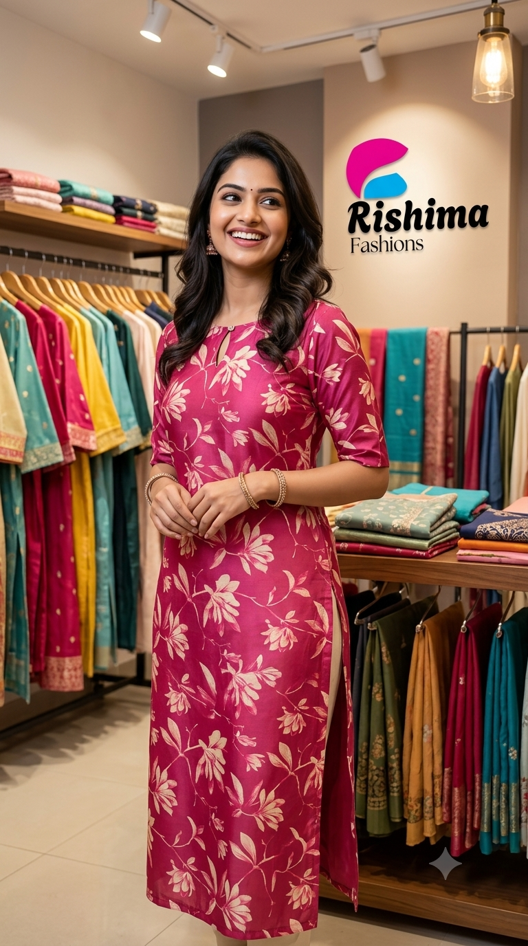 Russian Silk Kurti (With LINING) RUSLKLIN1K00003