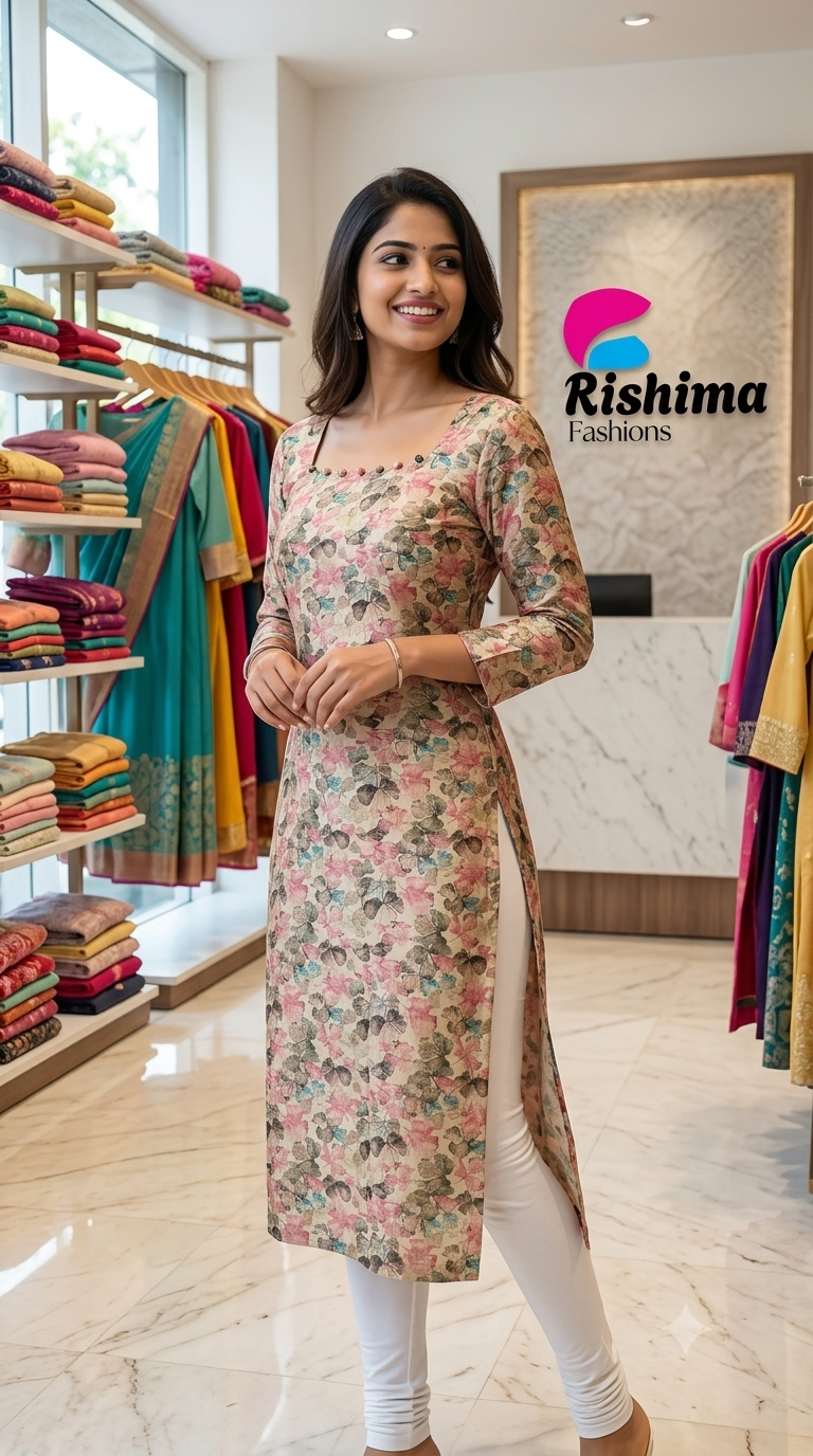 Russian Silk Kurti (With LINING) RUSLKLIN1K00004