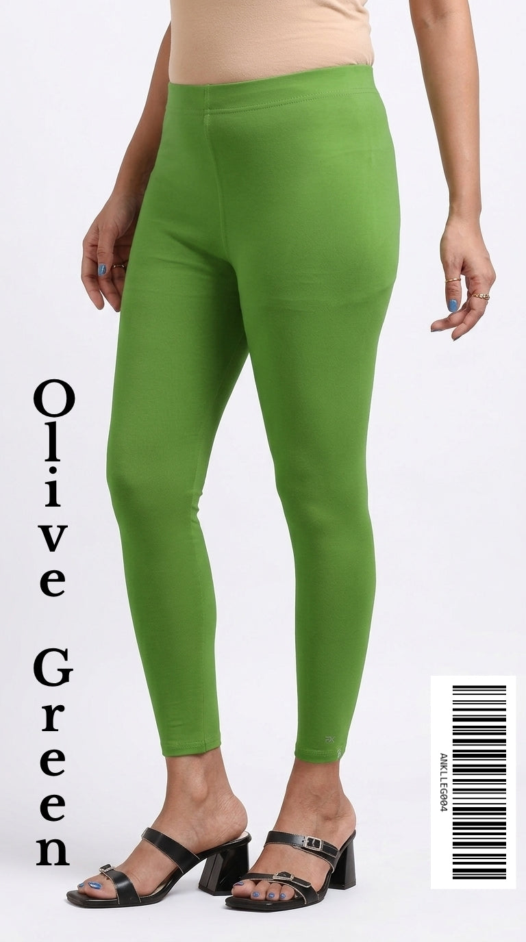 Ankle Leggings [Color OLIVE GREEN] ANKLLEG004