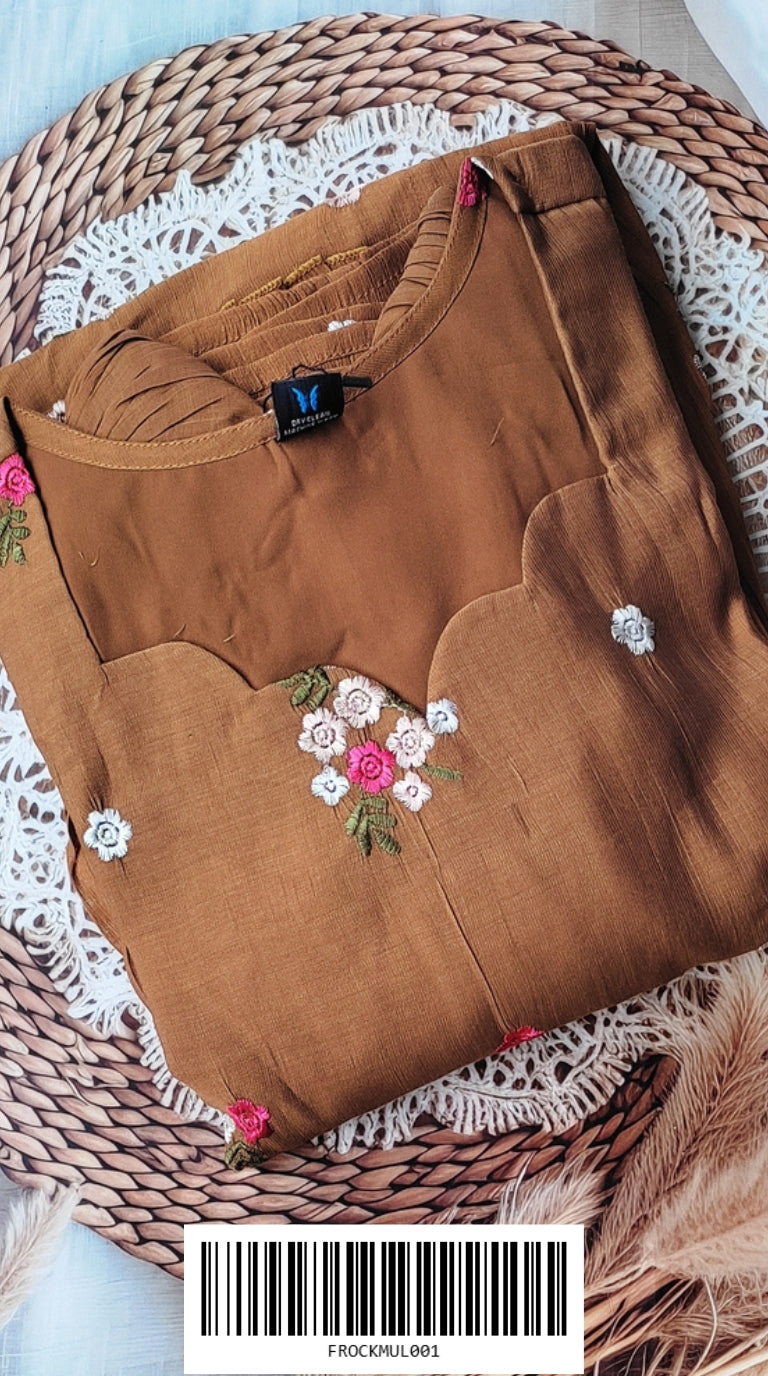 Frock Style Umbrella Kurtis (Mulchanderi) FROCKMUL001