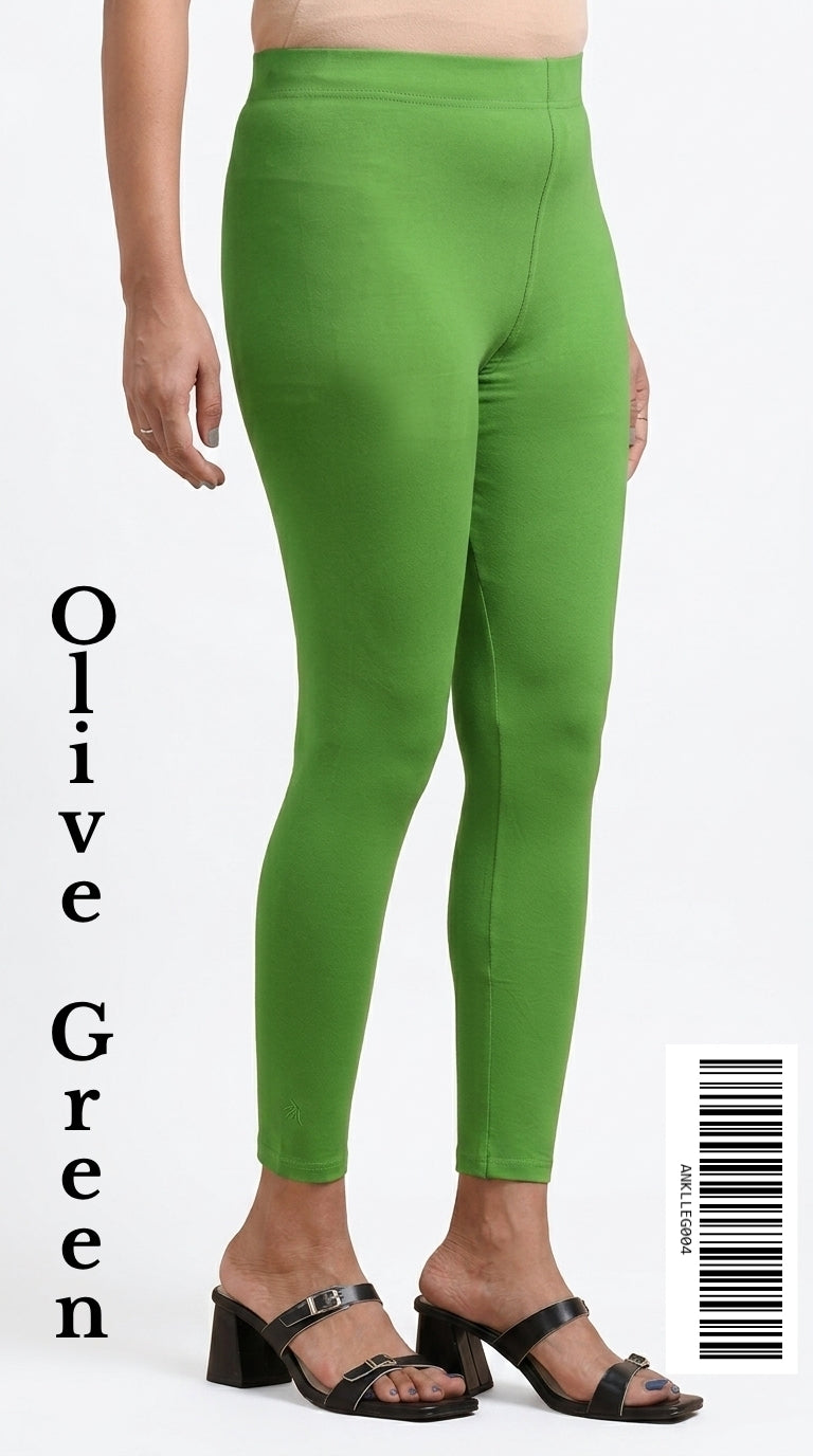 Ankle Leggings [Color OLIVE GREEN] ANKLLEG004