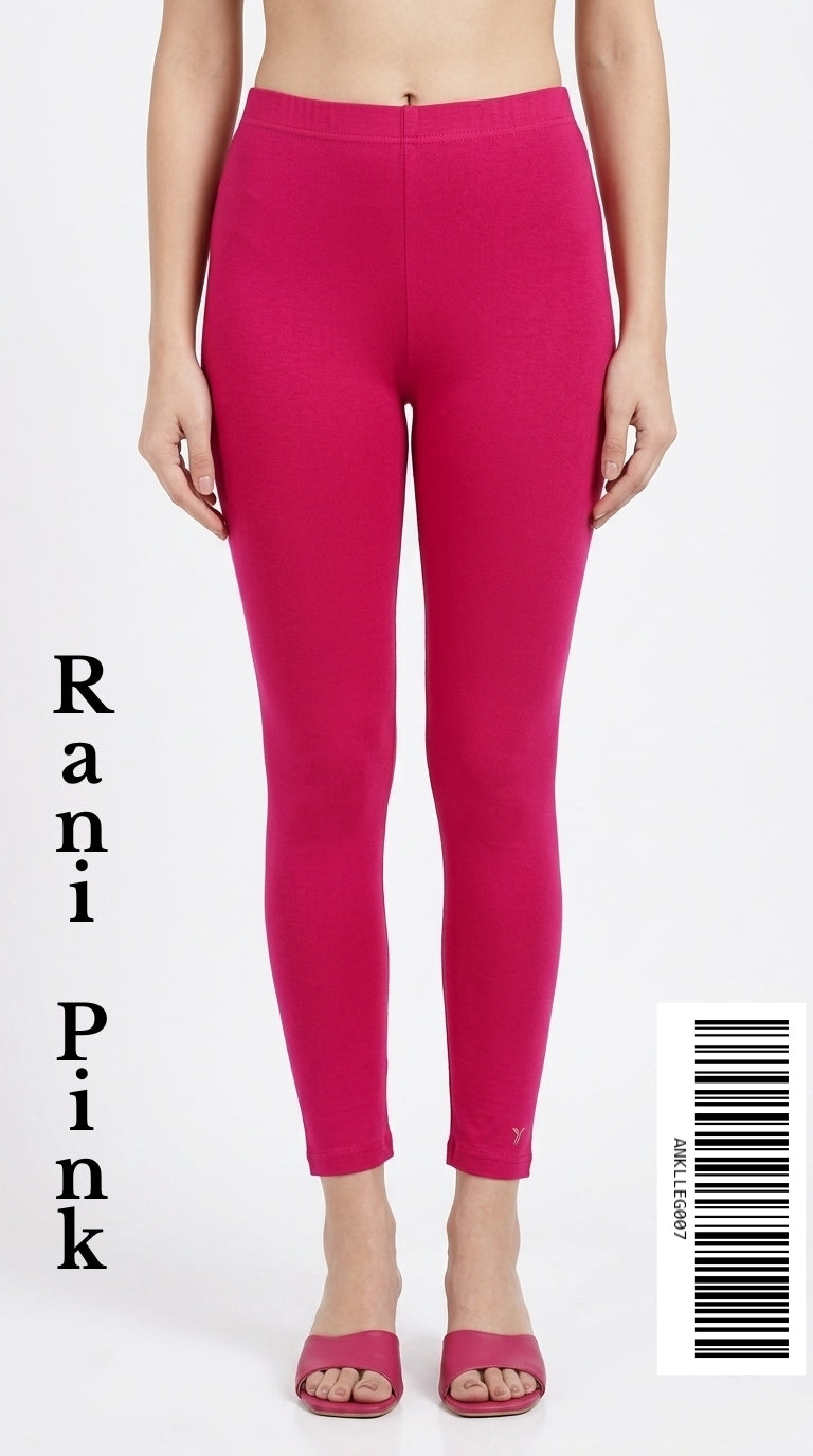 Ankle Leggings [Color RANI PINK] ANKLLEG007