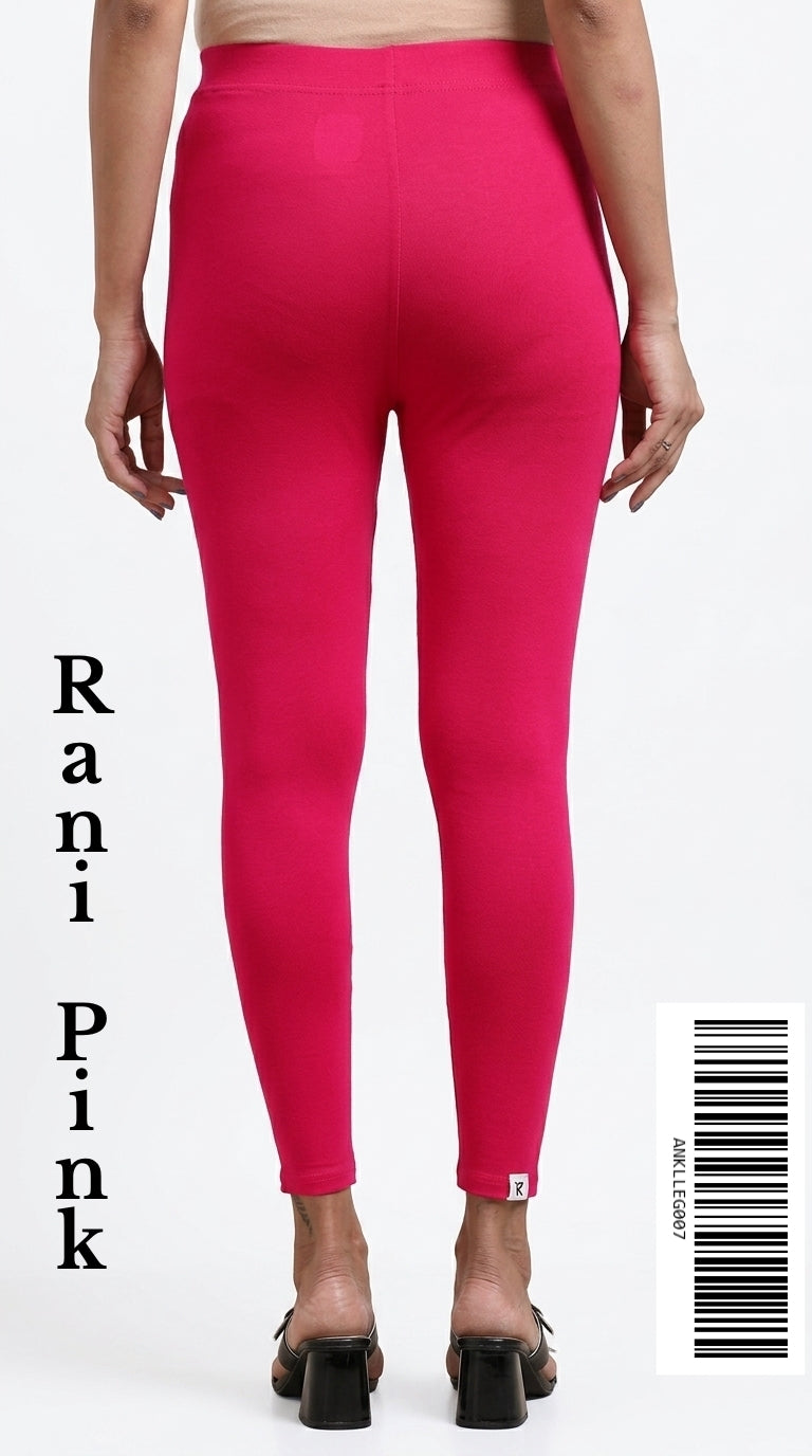 Ankle Leggings [Color RANI PINK] ANKLLEG007