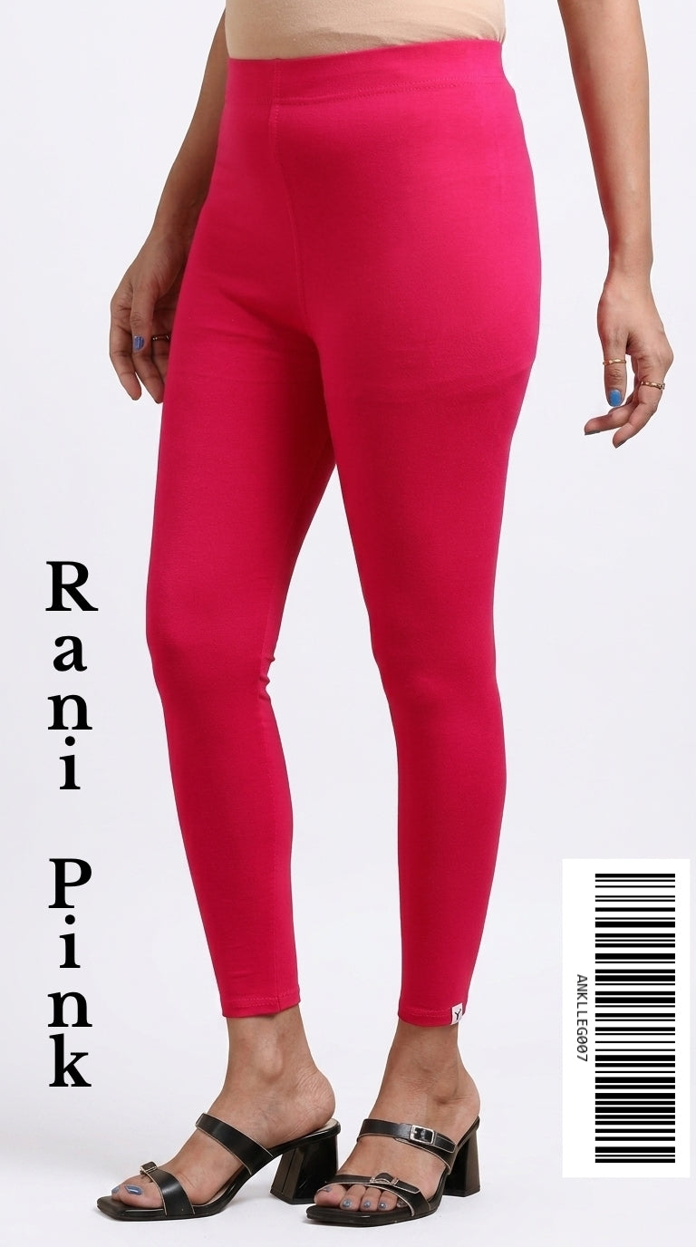 Ankle Leggings [Color RANI PINK] ANKLLEG007