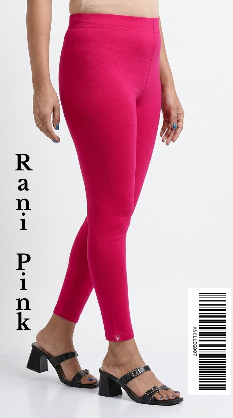 Ankle Leggings [Color RANI PINK] ANKLLEG007