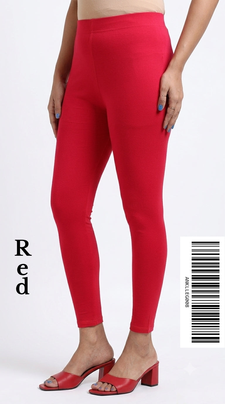 Ankle Leggings [Color RED] ANKLLEG008