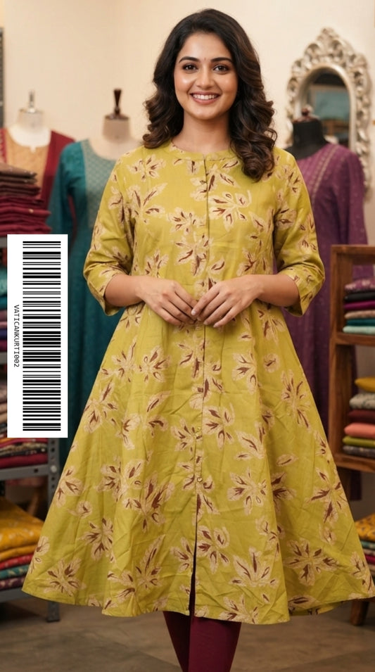 Vatical Silk A-Line Princes Cut Kurtis VATICANKURTI002