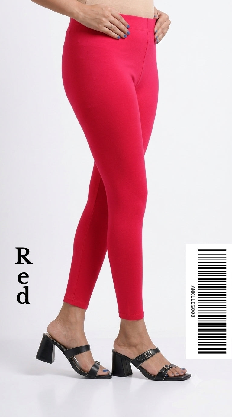 Ankle Leggings [Color RED] ANKLLEG008