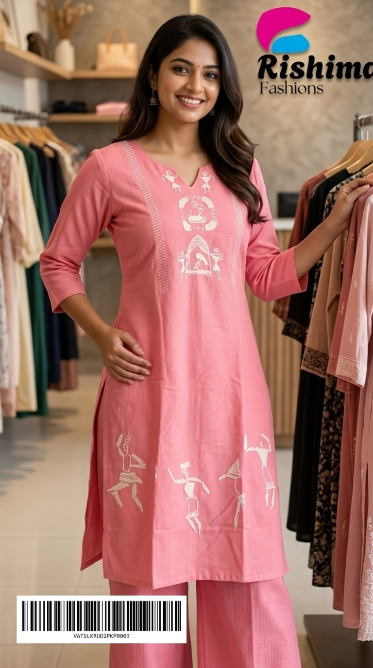 Vatican Silk 2Piece Sets VATSLKRUD2PKP0003